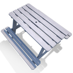 Table de pique-nique en bois traité 90x91x50cm – SOULET