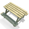 Table de pique-nique en bois traité autoclave 90x89x56cm - SOULET
