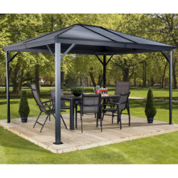 Tonnelle de jardin Ventura 296x296cm en aluminium thermolaqué – SOJAG