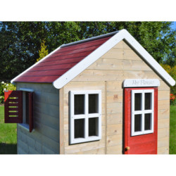 Cabane pour enfants en bois 120x120x155cm Gecko – Wendi Toys