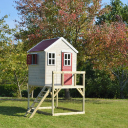 Cabane sur pilotis pour enfants en bois 160x190x242cm Storch – Wendi Toys