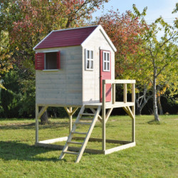 Cabane sur pilotis pour enfants en bois 160x190x242cm Storch – Wendi Toys