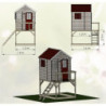 Cabane sur pilotis pour enfants en bois 160x190x242cm Storch – Wendi Toys