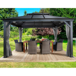Tonnelle de jardin Mykonos 364x484cm en aluminium thermolaqué – SOJAG