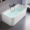 Baignoire balnéo tablier inclus - blanc mat -  Matthia - DOCCELLI