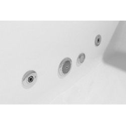 Baignoire balnéo tablier inclus - blanc mat -  Matthia - DOCCELLI