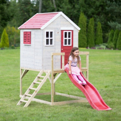 Cabane sur pilotis pour enfants en bois 310x197x242cm Tiger – Wendi Toys