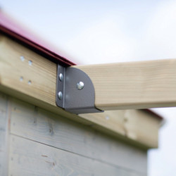 Cabane sur pilotis pour enfants en bois 350x192x242cm avec portique Zebra – Wendi Toys