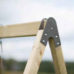 Cabane sur pilotis pour enfants en bois 350x192x242cm avec portique Zebra – Wendi Toys