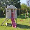 Cabane sur pilotis pour enfants en bois avec balançoire 350x290x242cm Alpaka – Wendi Toys