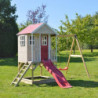 Cabane sur pilotis pour enfants en bois avec balançoire 350x290x242cm Alpaka – Wendi Toys