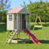 Cabane sur pilotis pour enfants en bois avec balançoire 350x290x242cm Alpaka – Wendi Toys