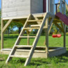 Cabane sur pilotis pour enfants en bois avec balançoire 350x290x242cm Alpaka – Wendi Toys