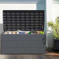 Coffre de rangement en résine anthracite 416L Durabox – DURAMAX