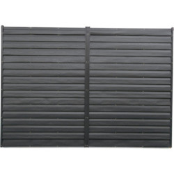 Abri de jardin 3,5m² adossé en acier galvanisé anthracite Spacemaker