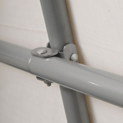 Abri de jardin 5,4m² démontable en acier et polyéthylène gris – Shelter Logic