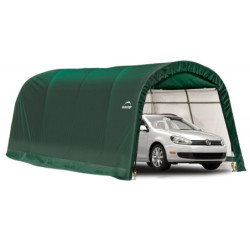 Garage 18,3m² démontable à toit arrondi en acier et polyéthylène vert – Shelter Logic