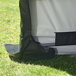 Abri pour animaux 7,8m² démontable en acier et polyéthylène vert – Shelter Logic