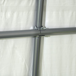 Abri pour animaux 7,8m² démontable en acier et polyéthylène vert – Shelter Logic