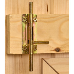 Abri de jardin en bois massif 6,04m² monopente – Habrita