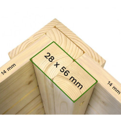 Abri à vélos en bois naturel 2,10m² Cykel + plancher – Baltic