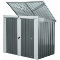 Cache-poubelle double en acier pour conteneurs 240L – Westmann