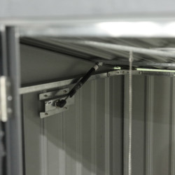 Cache-poubelle double 172x100x131cm en acier pour conteneurs 240L – Westmann