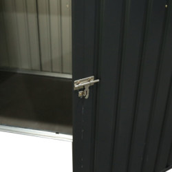 Cache-poubelle double 172x100x131cm en acier pour conteneurs 240L – Westmann