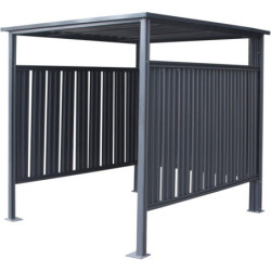 Abri à vélos en acier anthracite 3,6m² Westmann