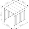 Abri à vélos en acier anthracite 3,6m² Westmann