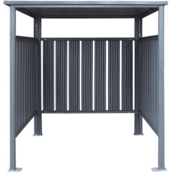 Abri à vélos en acier anthracite 3,6m² Westmann