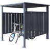 Abri à vélos en acier anthracite 3,6m² Westmann