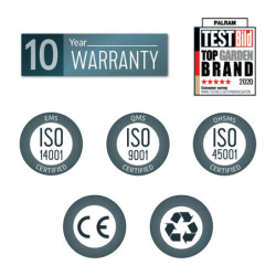 Carport en alu gris et polycarbonate 1 voiture 18,2m² Arcadia Alpine 5000 - PALRAM