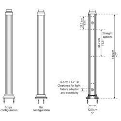 Carport en alu gris et polycarbonate 1 voiture 18,2m² Arcadia Alpine 5000 - PALRAM