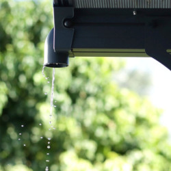 Carport en alu gris et polycarbonate 1 voiture 18,2m² Arcadia Alpine 5000 - PALRAM