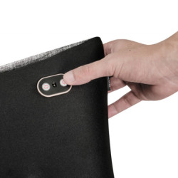 Coussin de massage Shiatsu chauffant gris sans fil - Kosû Wellness