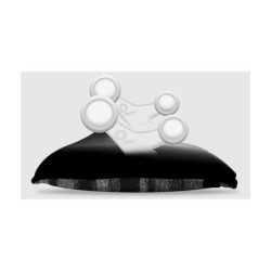 Coussin de massage Shiatsu chauffant gris sans fil - Kosû Wellness