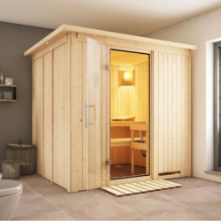 Sauna traditionnel modulable SODIN 3 à 4 places 68mm KARIBU
