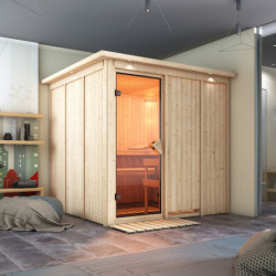 Sauna traditionnel modulable RODIN 5 à 6 places 68mm KARIBU