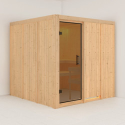 Sauna traditionnel modulable RODIN 5 à 6 places 68mm KARIBU