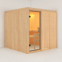 Sauna traditionnel modulable RODIN 5 à 6 places 68mm KARIBU
