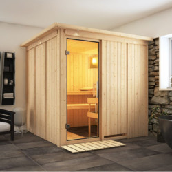 Sauna traditionnel modulable RODIN 5 à 6 places 68mm KARIBU