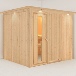 Sauna traditionnel modulable GOBIN 3 à 4 places 68mm KARIBU
