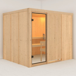 Sauna traditionnel modulable GOBIN 3 à 4 places 68mm KARIBU