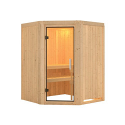 Sauna prêt à brancher NANJA 2 à 3 places 68mm KARIBU