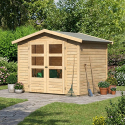 Abri de jardin en bois massif 4,57m² Amberg 3 – Karibu 
