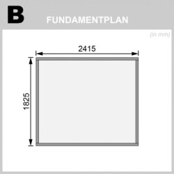 Abri de jardin en bois massif 4,57m² Stockach 3 – Karibu 