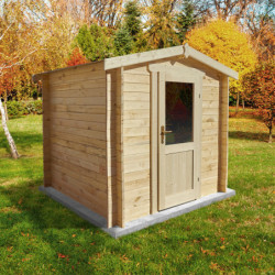 Abri de jardin en bois massif 4m² PRIMO - madriers 28mm Gardy Shelter