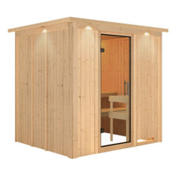 Sauna traditionnel Daria Plug &Play - 4 à 6 places 68mm KARIBU