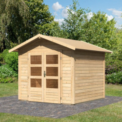 Abri de jardin en bois massif 5,95m² Talkau 4 – Karibu 